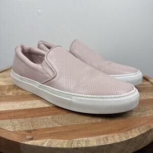 Greats The Wooster‎ Blush Perforated Pink Leather Slip On Shoes Womens Size 9.5